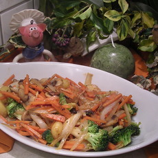 Recept: Gewokte groenten met aardappelen