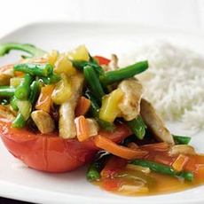 Recept: Gevulde paprika's met kip Hawa�