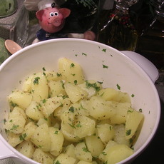 Recept: Aardappelen met peterselie look en kaas