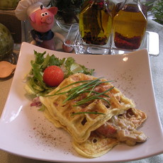 Recept: Eieromeletje apart in wafel vorm