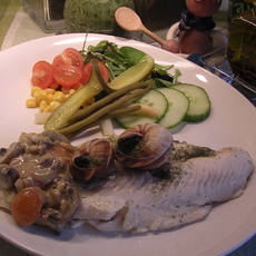 Recept: Schelvis met escargot