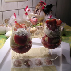 Recept: Dronken aardbeien met vanille ijs