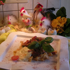 Recept: Bladerdeeggebak met pasta en ...
