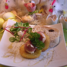Recept: Geitenkaasjes met gerookt spek Recept: Geitenkaasjes met gerookt spek
