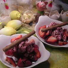 Recept: Dessert : een rood gekleurd dessertje Recept: Dessert : een rood gekleurd dessertje