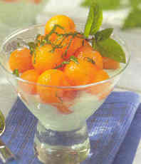 Recept: Yoghurt-meloen coupe