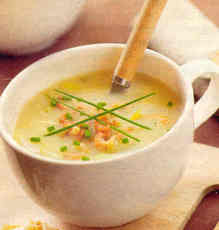 Recept: Witloofsoep met grijze garnalen