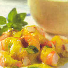 Recept: scampi met kokos