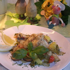 Recept: Pangasiusfilet geserveerd met verse groenten