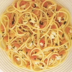 Recept: Spaghetti alle checca Recept: Spaghetti alle checca