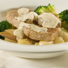 Recept: Hamlappen in sjalottensaus met krieltjes en brocco