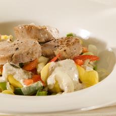 Recept: Varkenshaas met tortellini Recept: Varkenshaas met tortellini