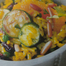 Recept: Pilaf met courgette en sinaasappel