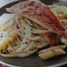 Recept: Penne met venkel en rode poon