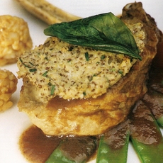 Recept: Kalfskotelet met een mosterd gratin (zie opm)