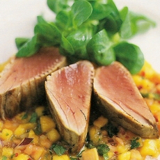 Recept: Tonijn met pittige mangosalsa