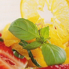 Recept: Aardbeien en sinaasappel met basilicum Recept: Aardbeien en sinaasappel met basilicum
