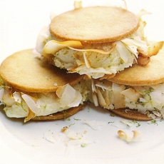 Recept: roomijs-sandwiches met kokos en limoen Recept: roomijs-sandwiches met kokos en limoen