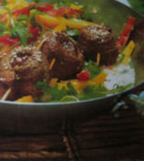 Recept: Lamssat� met paprika