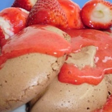 Recept: Chocolademeringues met aardbeien 