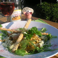 Recept: Zomers slaatje met vis enz..... Recept: Zomers slaatje met vis enz.....