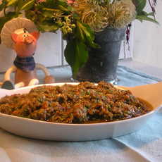 Recept: Saus : Tapenade van rucola en zongedroogde tomaten