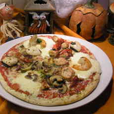 Recept: Pizza met vis ,schaal en  schelpdieren