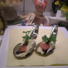 Recept: Hapje : camembert met appelsien balsamico dressing