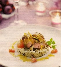 Recept: Duifje met amandalen en karamelsaus