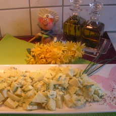 Recept: Aardappelsla met bieslook en citroenpeper