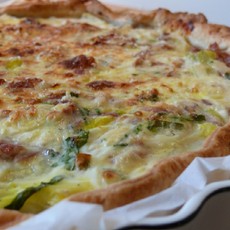 Recept: Eenvoudige quiche met prei