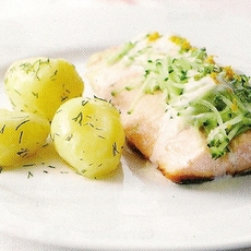 Recept: Zalm en yoghurtsaus met citrusrasp Recept: Zalm en yoghurtsaus met citrusrasp