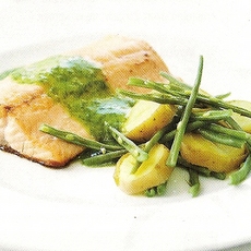 Recept: Zalmforel en mosterdsaus met bieslook