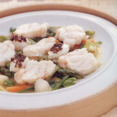 Recept: Salade van zeeduivel  met vleesjus+jonge spinazie