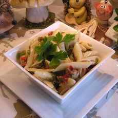 Recept: Penne goed gekruid met paprika en varkenshaasje