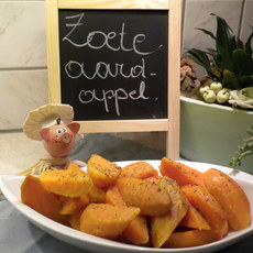 Recept: Aardappels : zoete aardappel met zwarte peper 