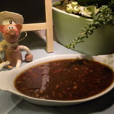 Recept: Sausje met wilde rode bessen en gerookt spek