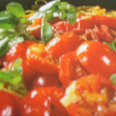 Recept: Fettucine met kerstomaatjes