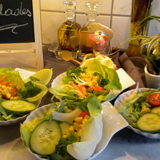 Recept: Saladebordje voor bij vis of vlees