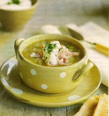 Recept: Witlofsoep met ham en peterselie