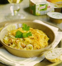 Recept: Witlofgratin met garnalen
