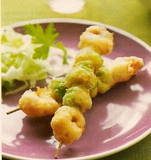 Recept: Beignets van spruitjes en scampi's