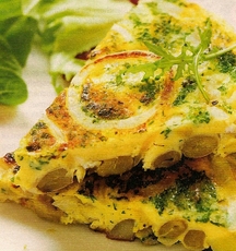 Recept: Spaanse omelet met uien en bonen