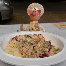 Recept: Vakantie : pasta met gerookte zalm Recept: Vakantie : pasta met gerookte zalm