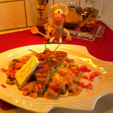 Recept: Gegrilde tonijnsteak met bavaria blu en garnituren