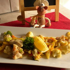 Recept: Wok frietjes met wokgroenten en kip