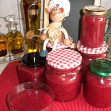 Recept: Confiture met rode bessen en rabarber
