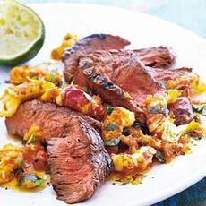 Recept: Gegrilde biefstuk mét rivierkreeftjessaus Recept: Gegrilde biefstuk mét rivierkreeftjessaus