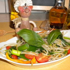 Recept: Gewokte groenten met verse basilicum