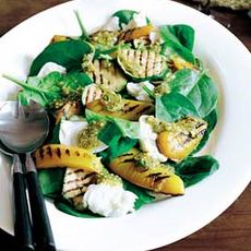 Recept: Spinaziesalade met geroosterde groenten